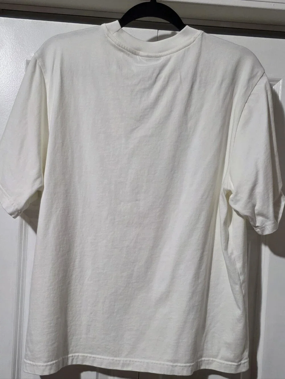Adidas White Tee with Leopard Trefoil Patch Label